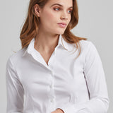 Claire Stretchbluse Weiss