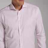 Slim Fit Rosa Gestreift Natural Stretch