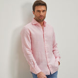 Classic Fit Leinen Rose
