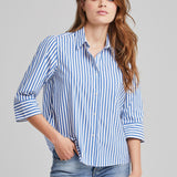 Ivy Stretchbluse Streifen Blau