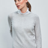 Rocket Luxury Stretchbluse Weiss